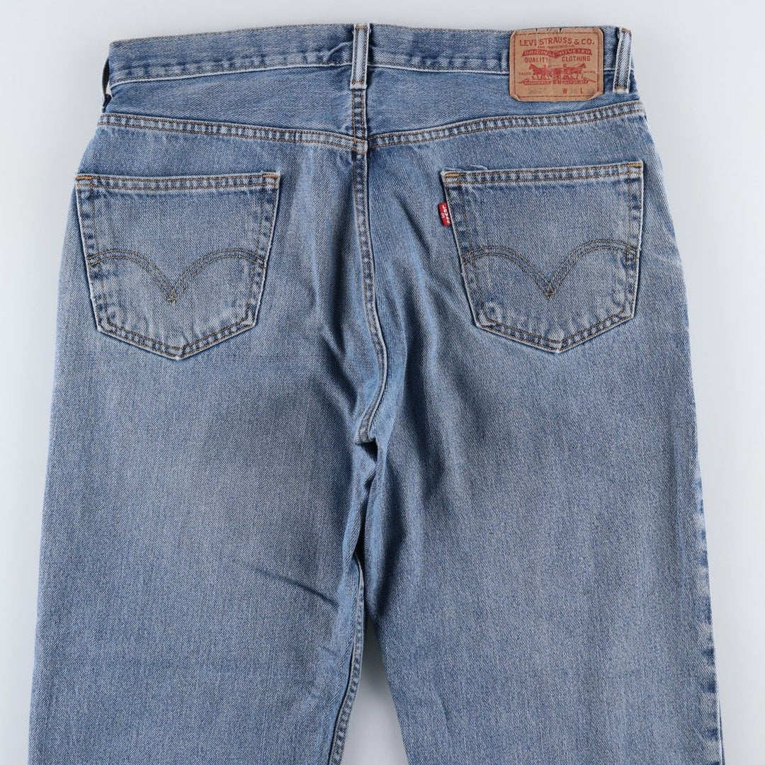 Levi's 550 Relaxed Fit Tapered Denim Pants for Men, W36 unclear blue type Vintage Second Hand