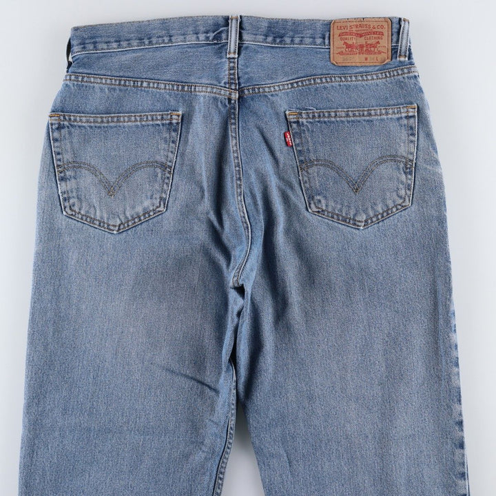 Levi's 550 Relaxed Fit Tapered Denim Pants for Men, W36 unclear blue type Vintage Second Hand