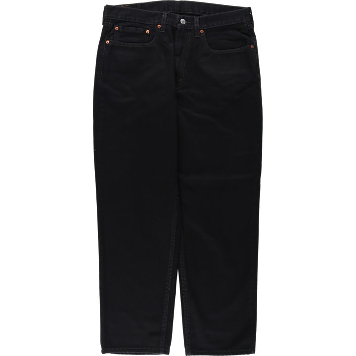 Levi's 550 Black Denim Tapered Denim Pants for Men, W35 cotton black type Vintage Second Hand