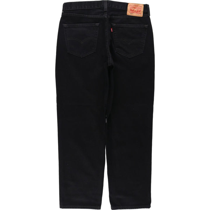 Levi's 550 Black Denim Tapered Denim Pants for Men, W35 cotton black type Vintage Second Hand