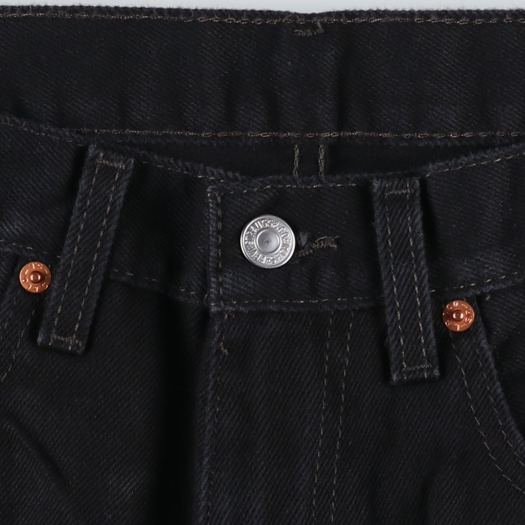 Levi's 550 Black Denim Tapered Denim Pants for Men, W35 cotton black type Vintage Second Hand