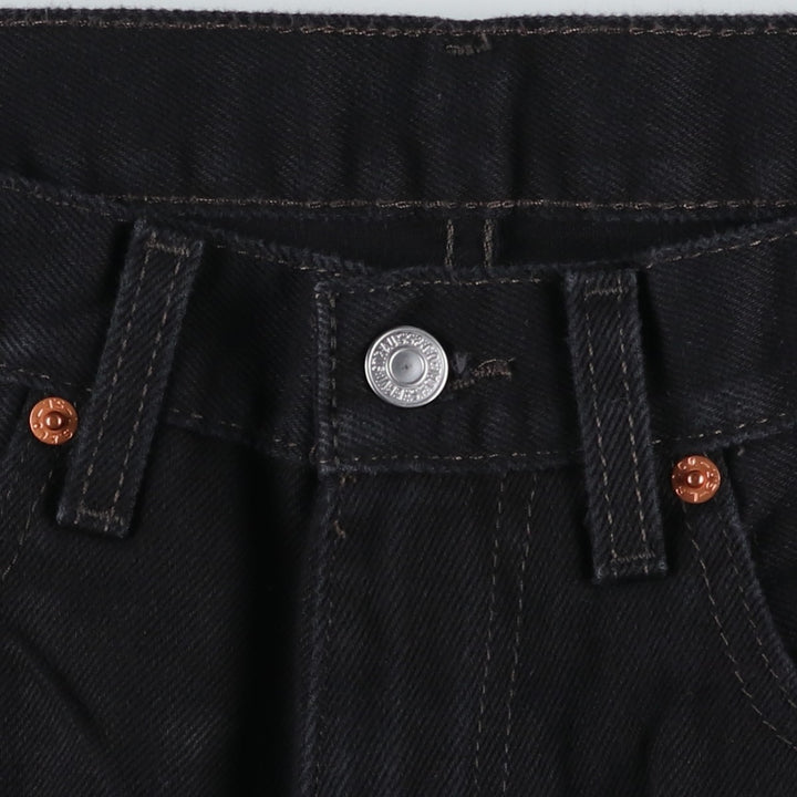 Levi's 550 Black Denim Tapered Denim Pants for Men, W35 cotton black type Vintage Second Hand