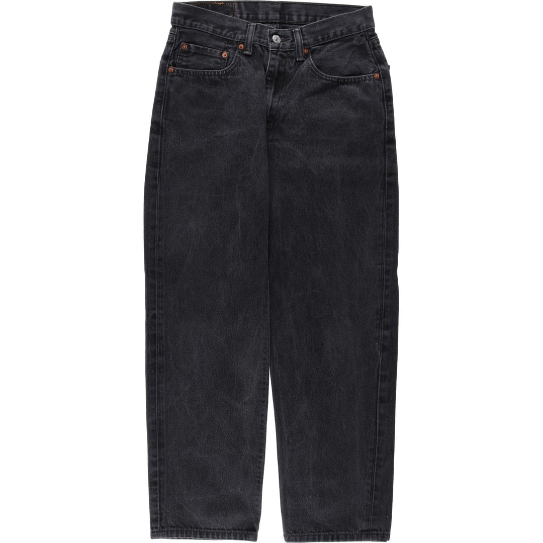 Levi's 550 Black Denim Tapered Denim Pants, Men's, Size W30 cotton black type Vintage Second Hand