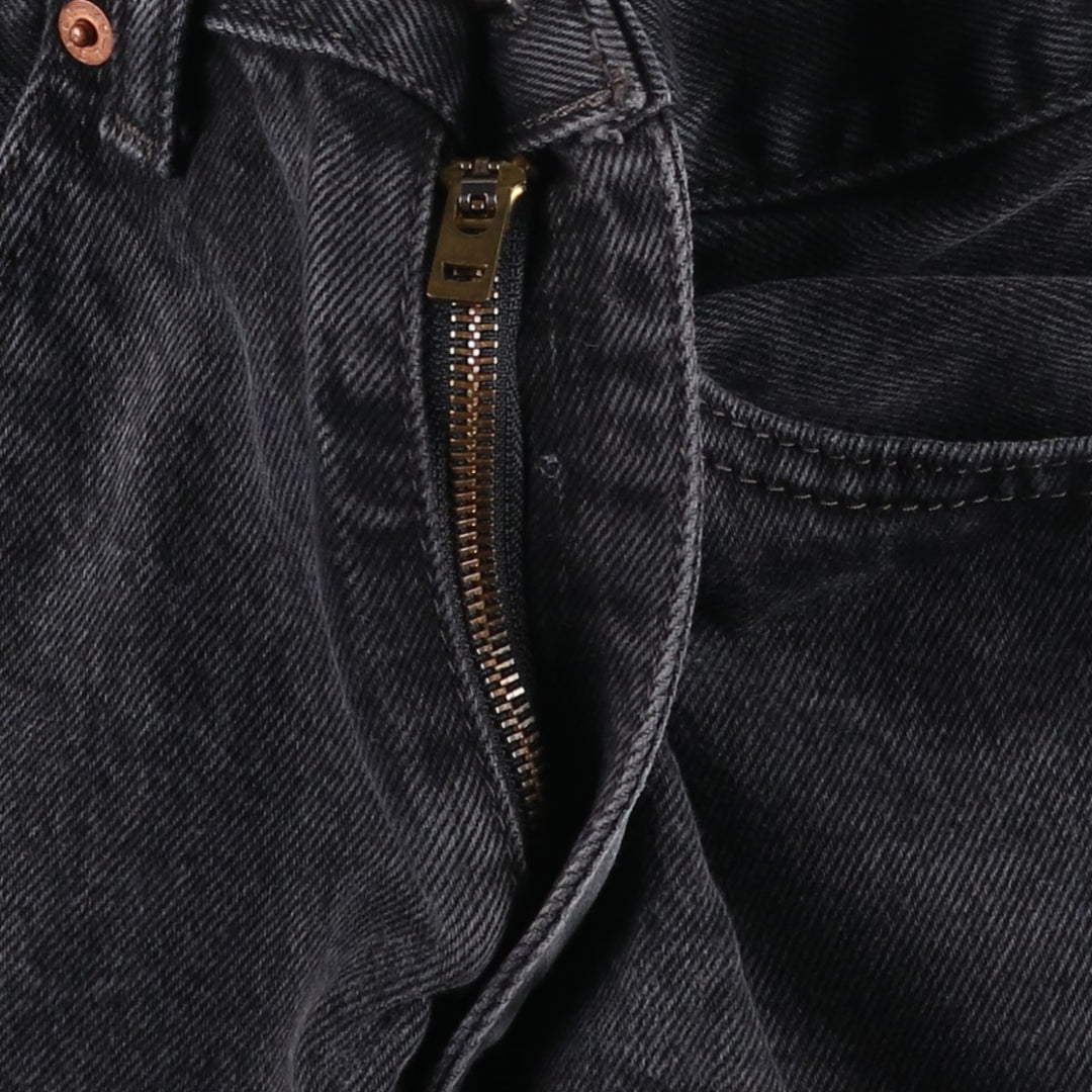 Levi's 550 Black Denim Tapered Denim Pants, Men's, Size W30 cotton black type Vintage Second Hand