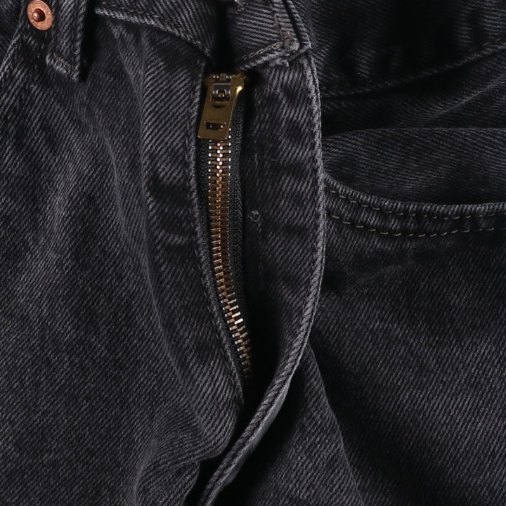 Levi's 550 Black Denim Tapered Denim Pants, Men's, Size W30 cotton black type Vintage Second Hand