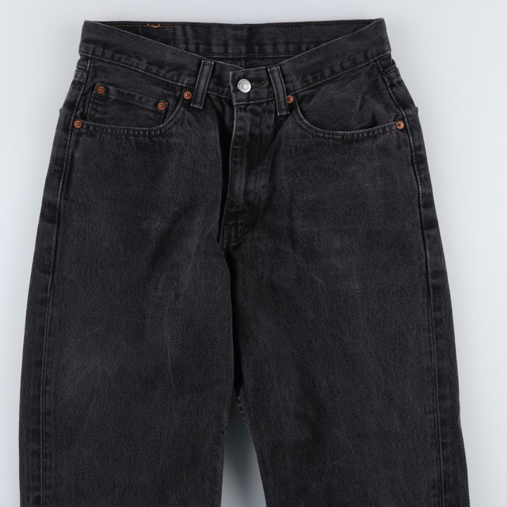 Levi's 550 Black Denim Tapered Denim Pants, Men's, Size W30 cotton black type Vintage Second Hand