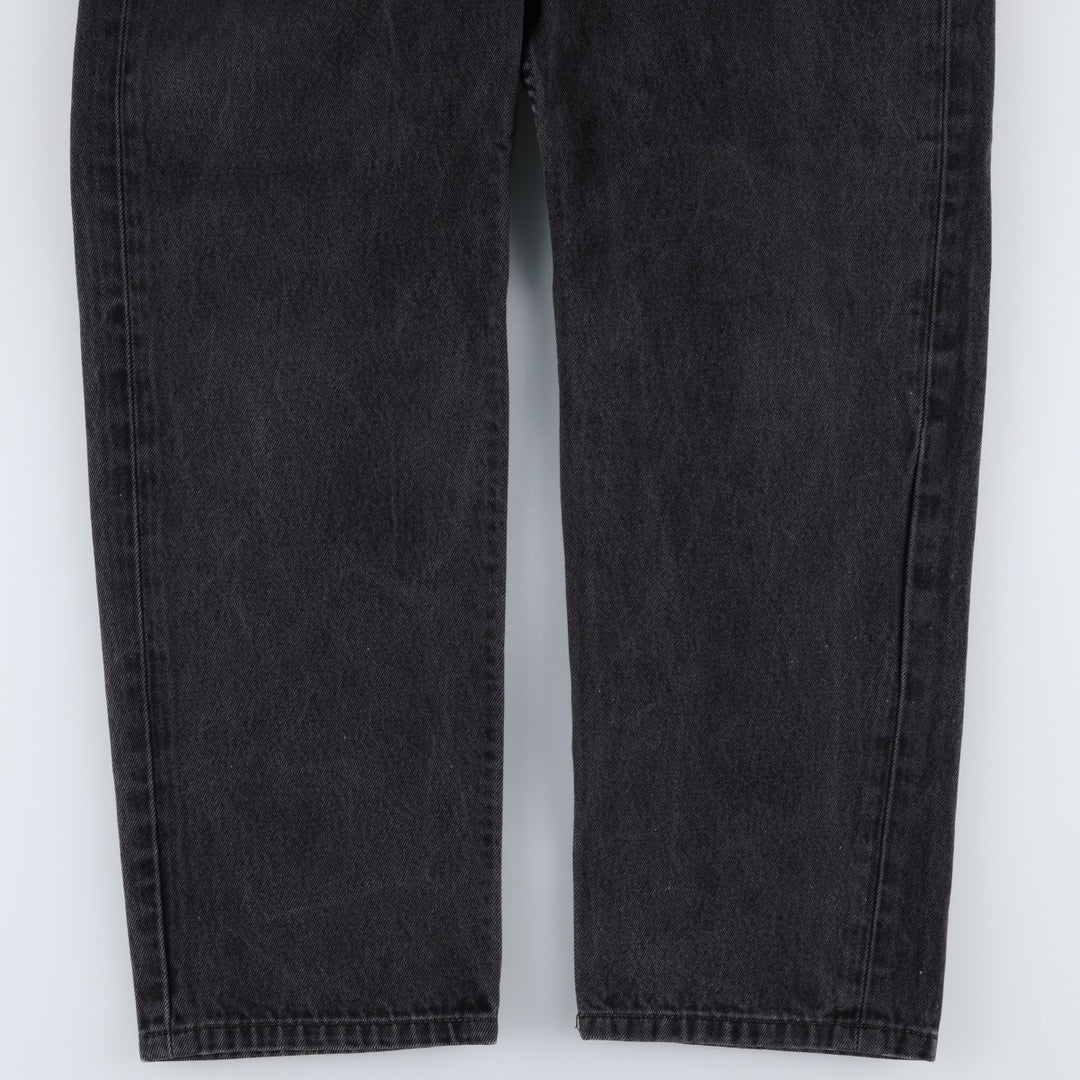 Levi's 550 Black Denim Tapered Denim Pants, Men's, Size W30 cotton black type Vintage Second Hand