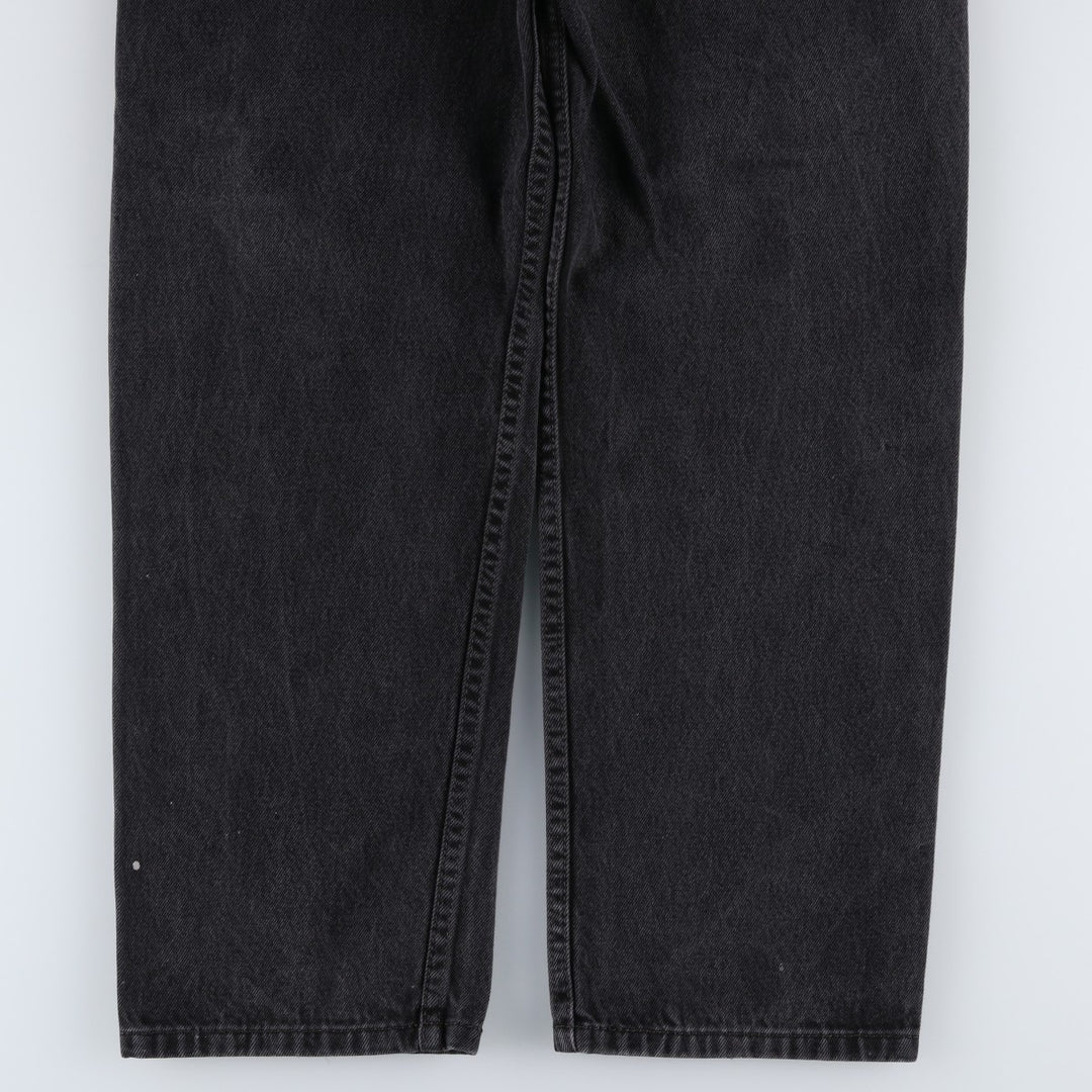 Levi's 550 Black Denim Tapered Denim Pants, Men's, Size W30 cotton black type Vintage Second Hand