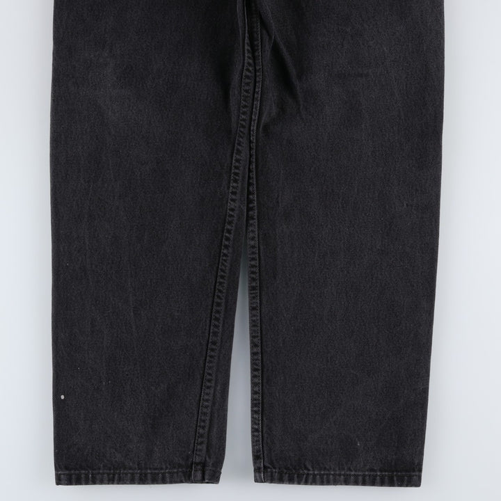 Levi's 550 Black Denim Tapered Denim Pants, Men's, Size W30 cotton black type Vintage Second Hand