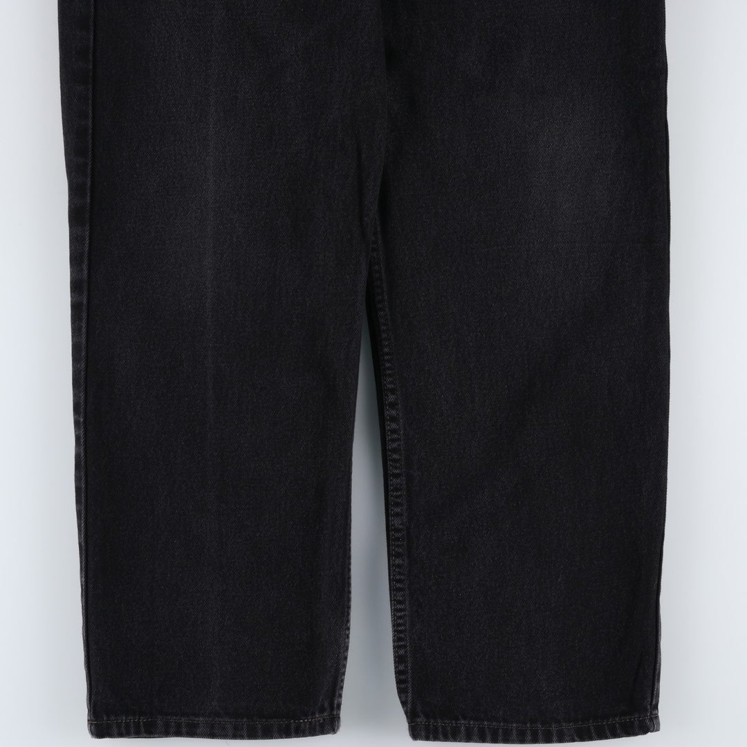 Levi's 550 Relaxed Fit Black Denim Tapered Denim Pants for Men, W33 cotton black type Vintage Second Hand