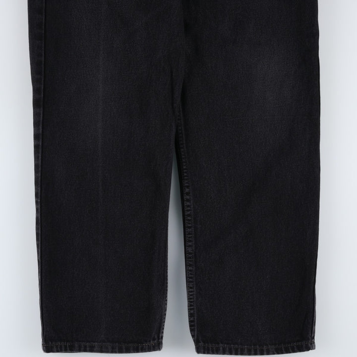 Levi's 550 Relaxed Fit Black Denim Tapered Denim Pants for Men, W33 cotton black type Vintage Second Hand