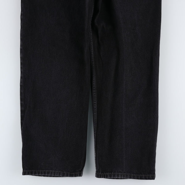 Levi's 550 Relaxed Fit Black Denim Tapered Denim Pants for Men, W33 cotton black type Vintage Second Hand