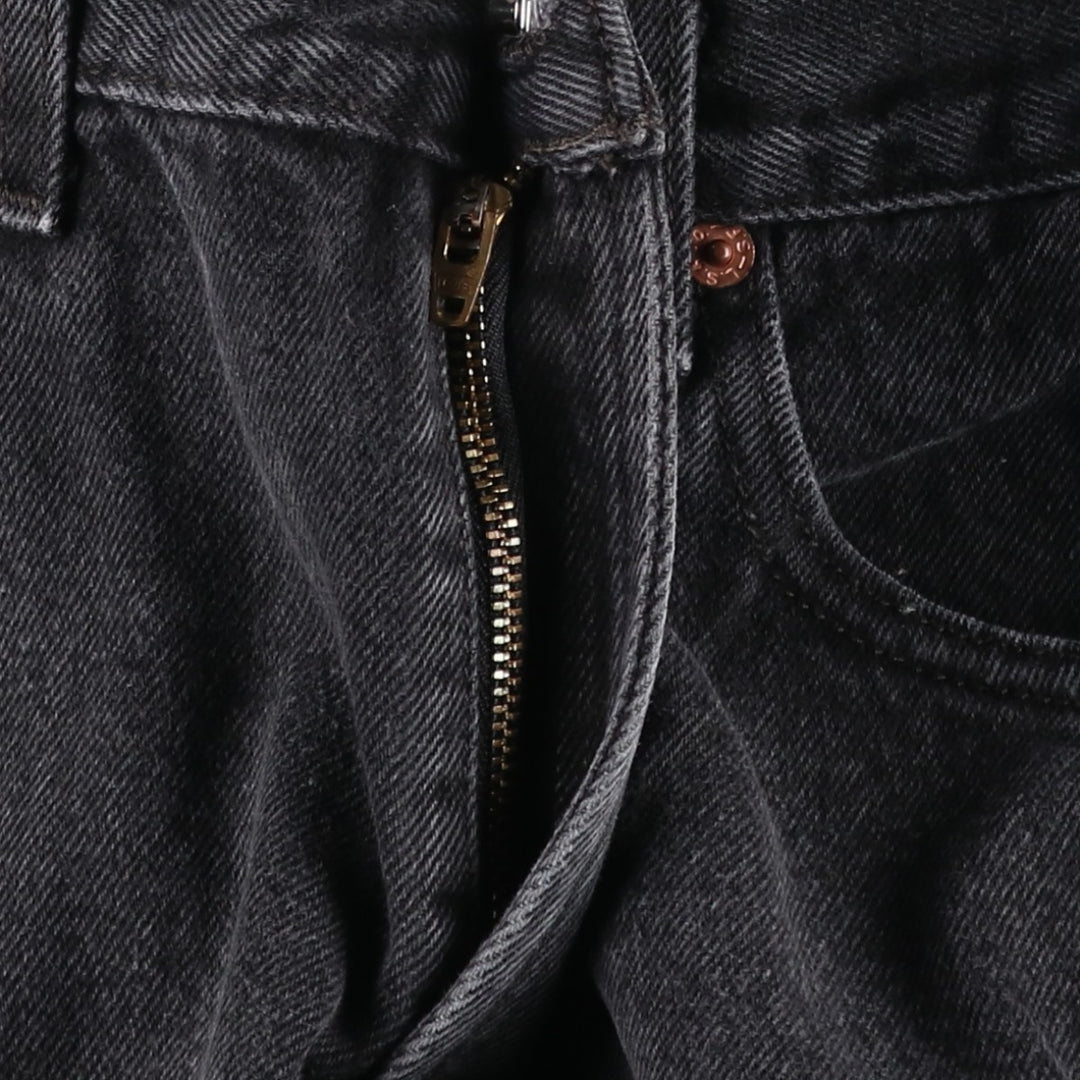 Levi's 550 Relaxed Fit Tapered Denim Pants, Black, Men's, Size W32 cotton black type Vintage Second Hand