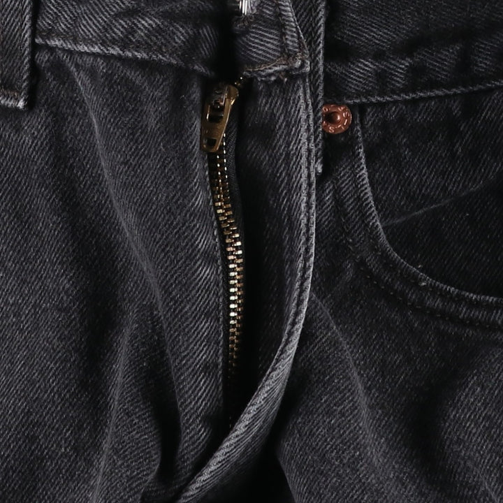 Levi's 550 Relaxed Fit Tapered Denim Pants, Black, Men's, Size W32 cotton black type Vintage Second Hand