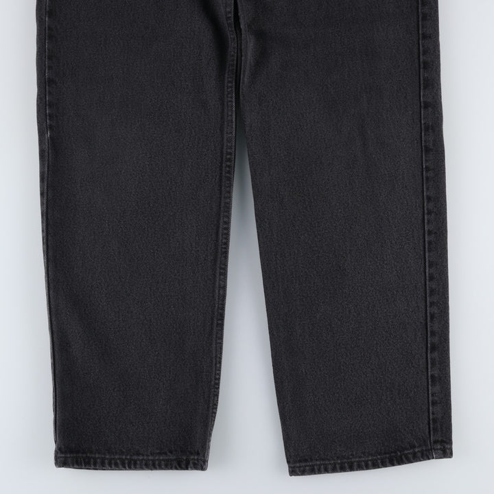 Levi's 550 Relaxed Fit Tapered Denim Pants, Black, Men's, Size W32 cotton black type Vintage Second Hand