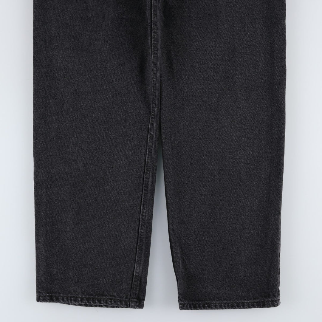 Levi's 550 Relaxed Fit Tapered Denim Pants, Black, Men's, Size W32 cotton black type Vintage Second Hand