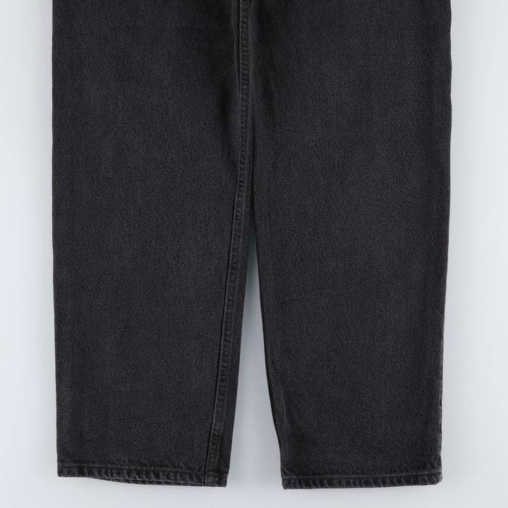 Levi's 550 Relaxed Fit Tapered Denim Pants, Black, Men's, Size W32 cotton black type Vintage Second Hand