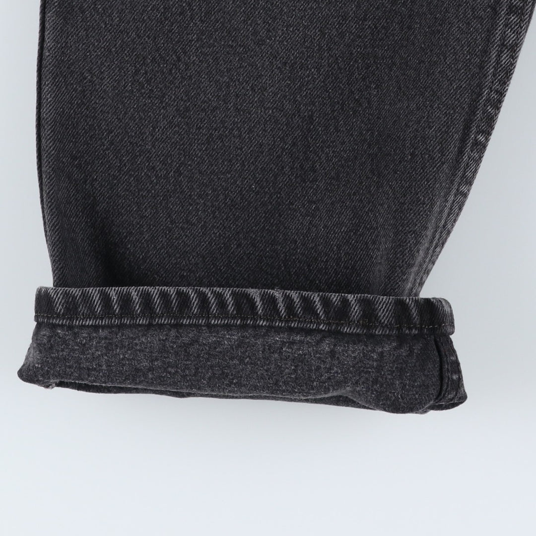 Levi's 550 Relaxed Fit Tapered Denim Pants, Black, Men's, Size W32 cotton black type Vintage Second Hand