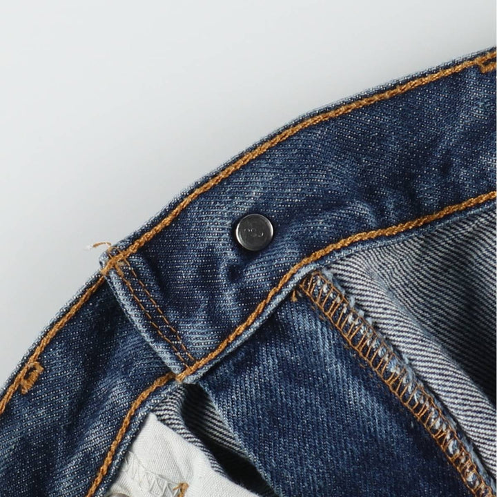 00'S Levi's 550 Relaxed Fit Tapered Denim Pants for Men, W35 cotton blue type Vintage Second Hand