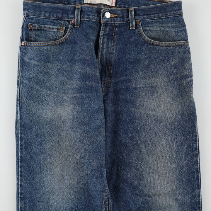 00'S Levi's 550 Relaxed Fit Tapered Denim Pants for Men, W35 cotton blue type Vintage Second Hand