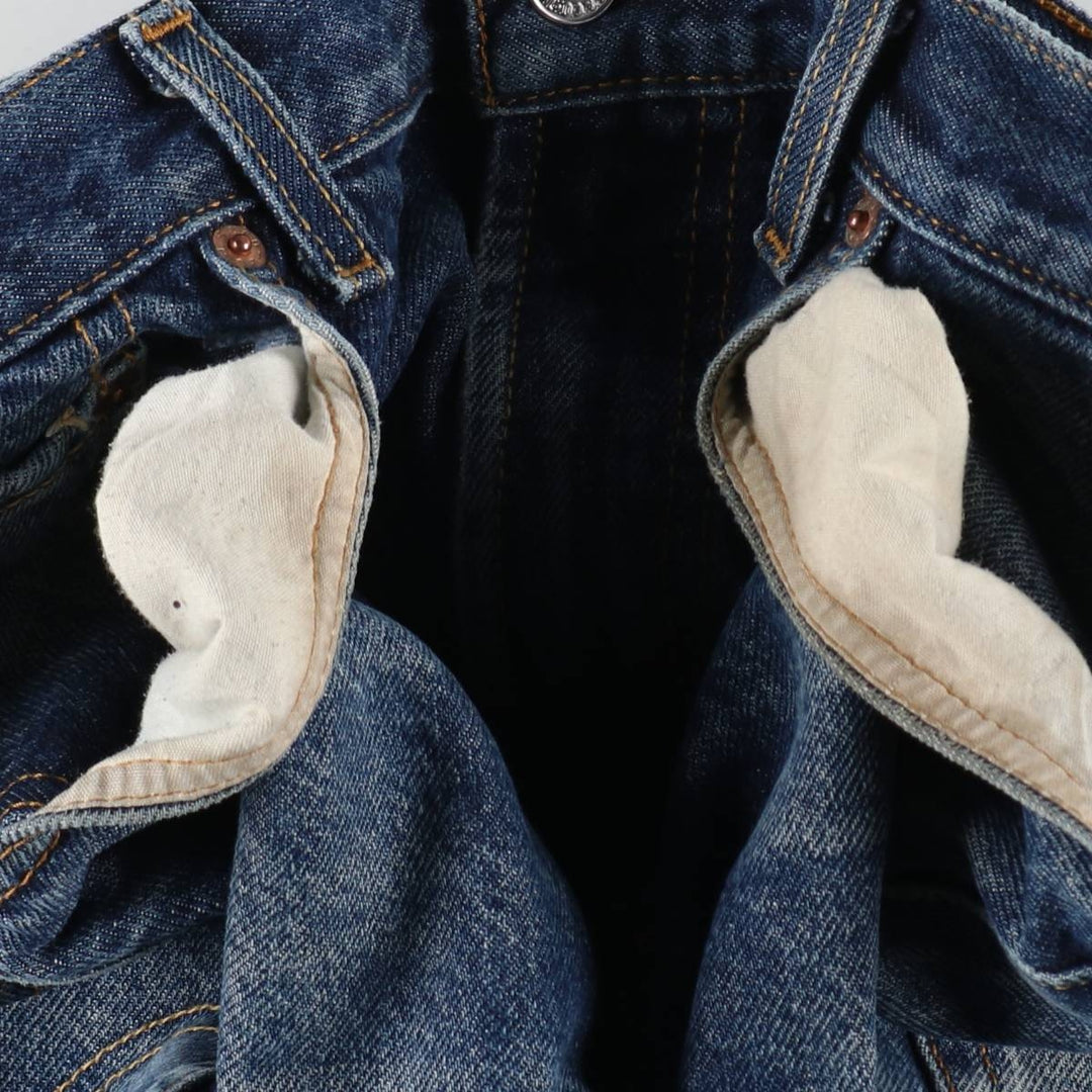 00'S Levi's 550 Relaxed Fit Tapered Denim Pants for Men, W35 cotton blue type Vintage Second Hand