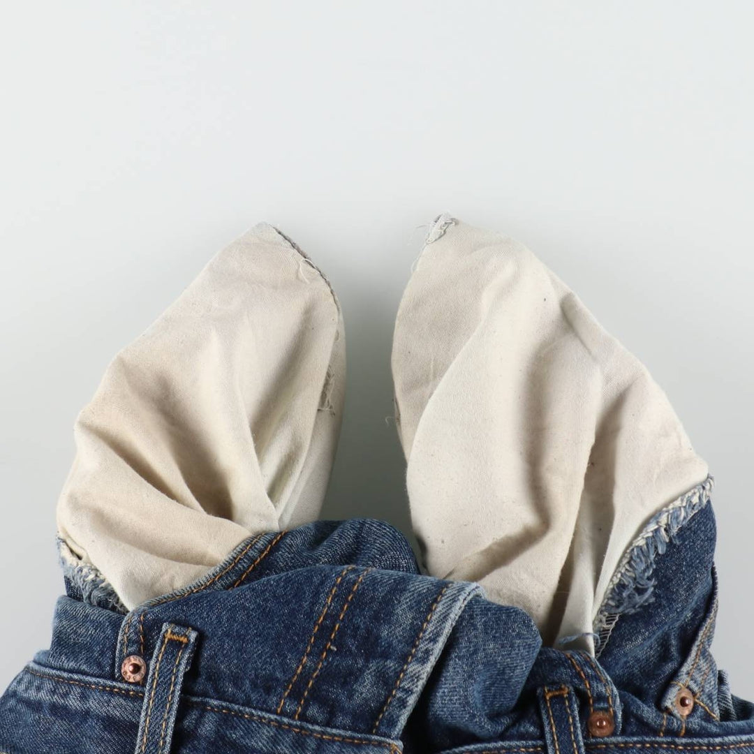 00'S Levi's 550 Relaxed Fit Tapered Denim Pants for Men, W35 cotton blue type Vintage Second Hand