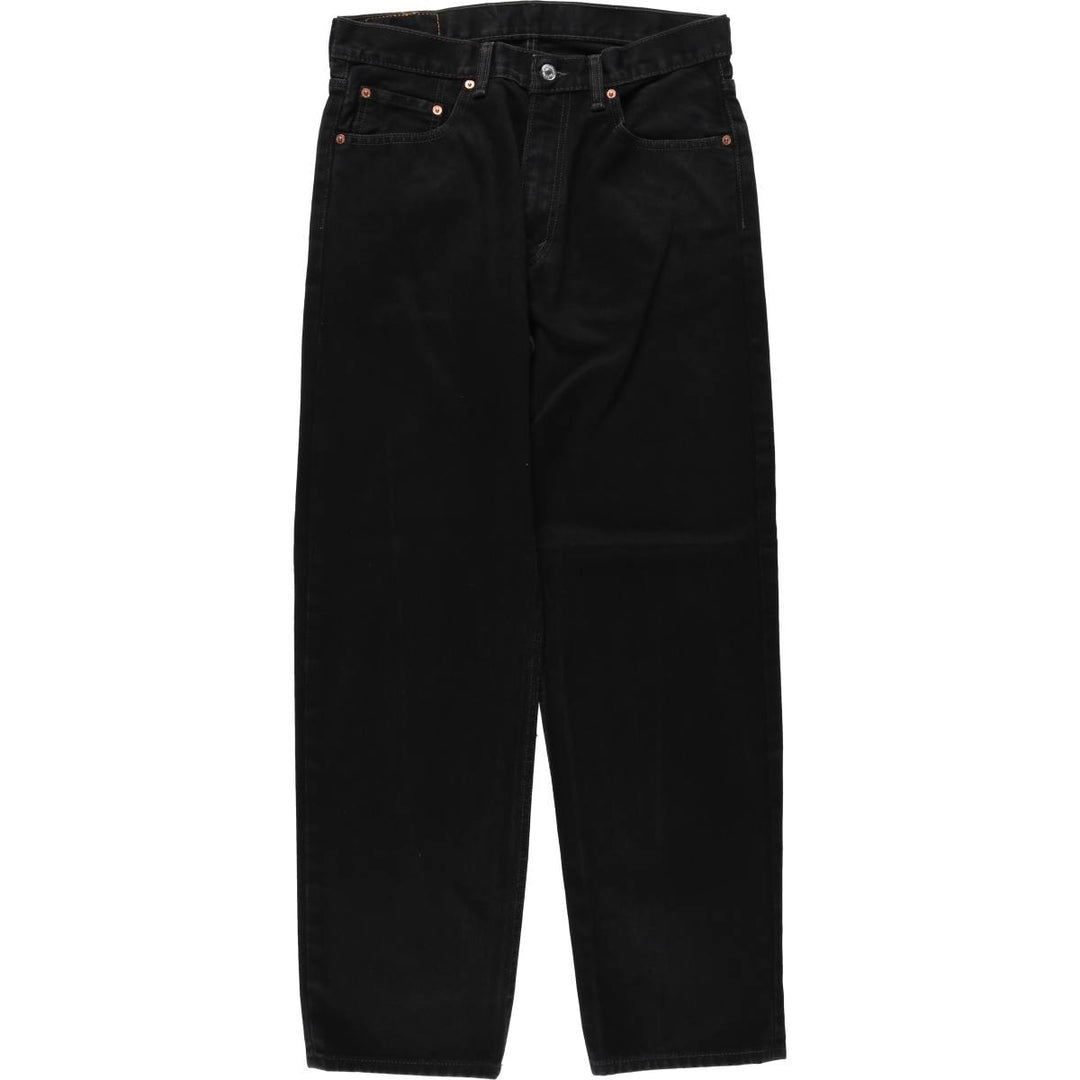 Levi's 550 Black Denim Tapered Denim Pants Men's W34 cotton black type Vintage Second Hand