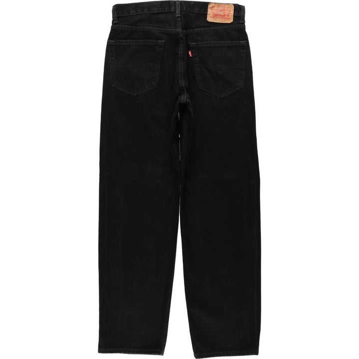 Levi's 550 Black Denim Tapered Denim Pants Men's W34 cotton black type Vintage Second Hand