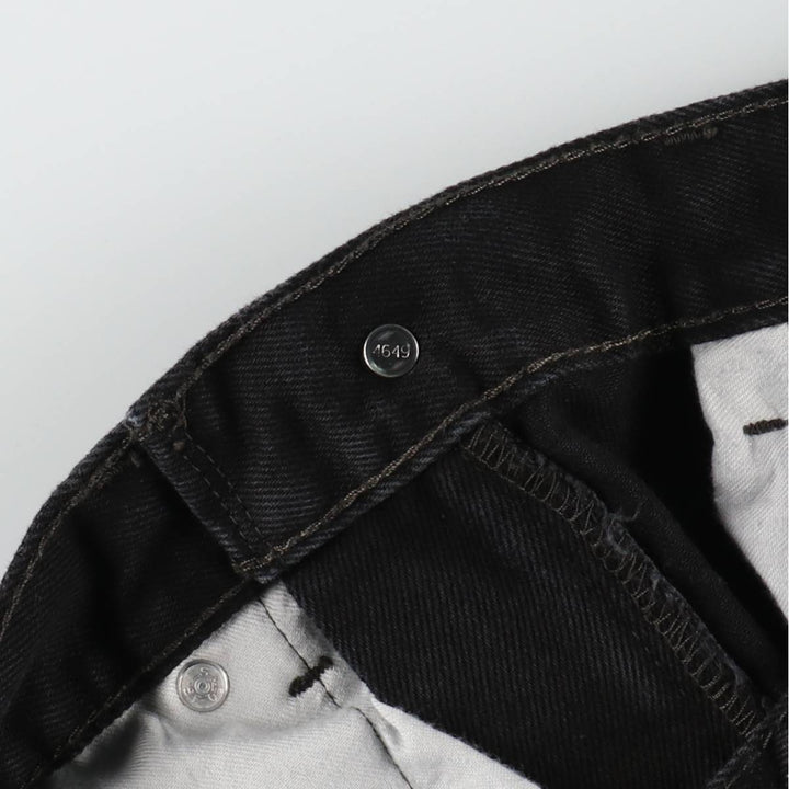 Levi's 550 Black Denim Tapered Denim Pants Men's W34 cotton black type Vintage Second Hand
