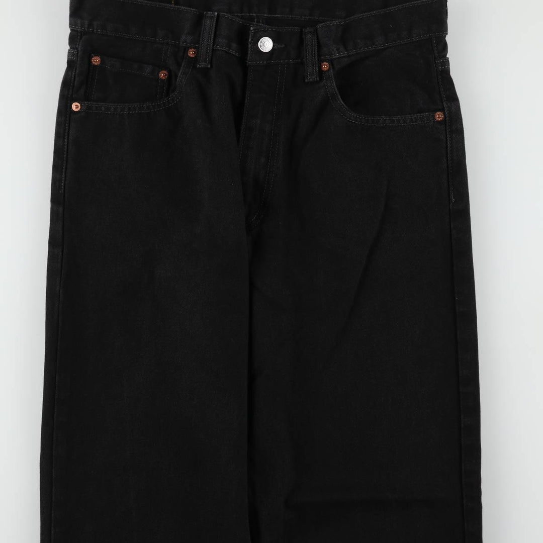 Levi's 550 Black Denim Tapered Denim Pants Men's W34 cotton black type Vintage Second Hand