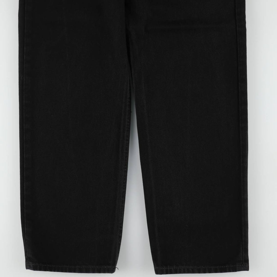 Levi's 550 Black Denim Tapered Denim Pants Men's W34 cotton black type Vintage Second Hand