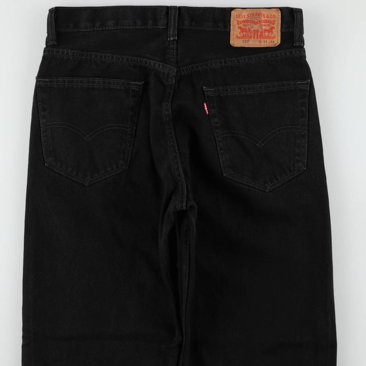 Levi's 550 Black Denim Tapered Denim Pants Men's W34 cotton black type Vintage Second Hand