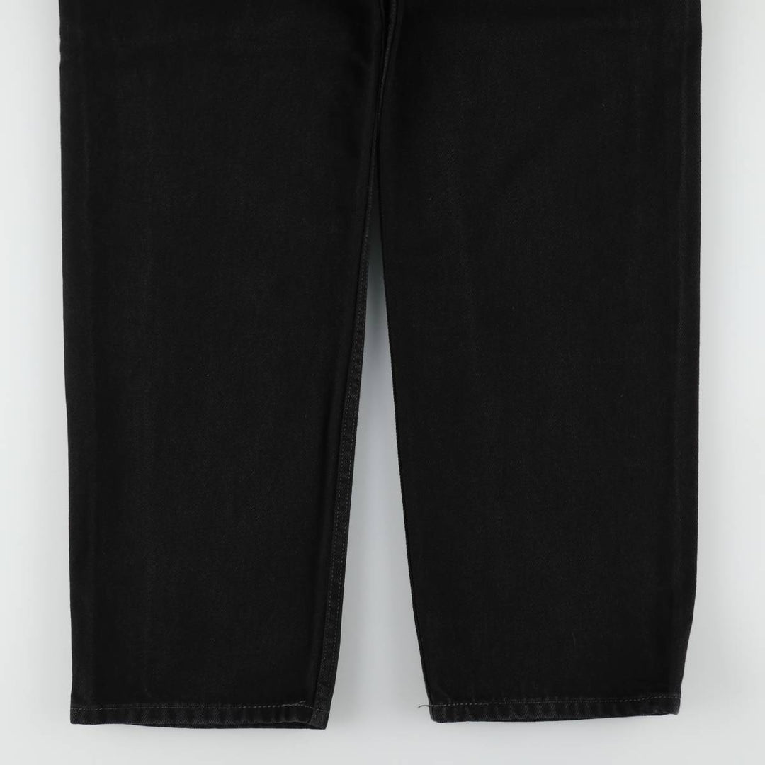 Levi's 550 Black Denim Tapered Denim Pants Men's W34 cotton black type Vintage Second Hand
