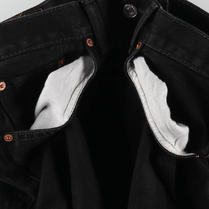 Levi's 550 Black Denim Tapered Denim Pants Men's W34 cotton black type Vintage Second Hand