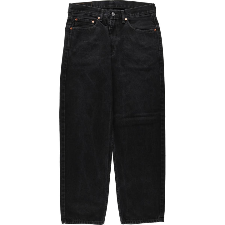 Levi's 550 Black Denim Tapered Denim Pants Men's W32 equivalent cotton black type Vintage Second Hand