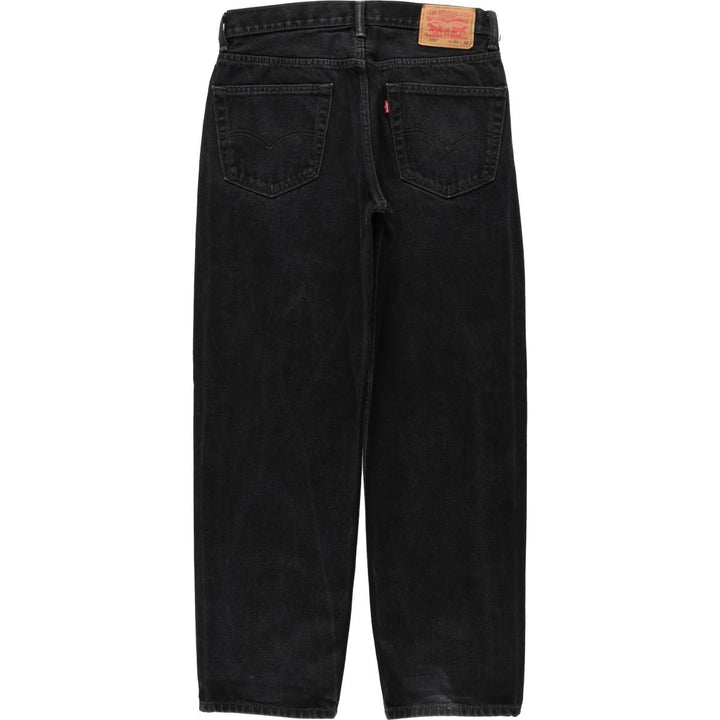 Levi's 550 Black Denim Tapered Denim Pants Men's W32 equivalent cotton black type Vintage Second Hand