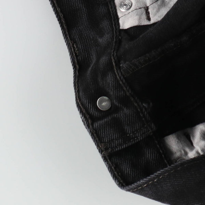 Levi's 550 Black Denim Tapered Denim Pants Men's W32 equivalent cotton black type Vintage Second Hand