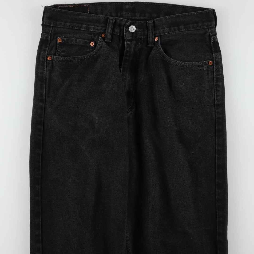 Levi's 550 Black Denim Tapered Denim Pants Men's W32 equivalent cotton black type Vintage Second Hand