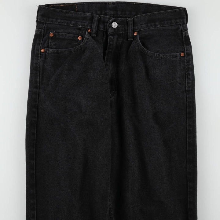 Levi's 550 Black Denim Tapered Denim Pants Men's W32 equivalent cotton black type Vintage Second Hand