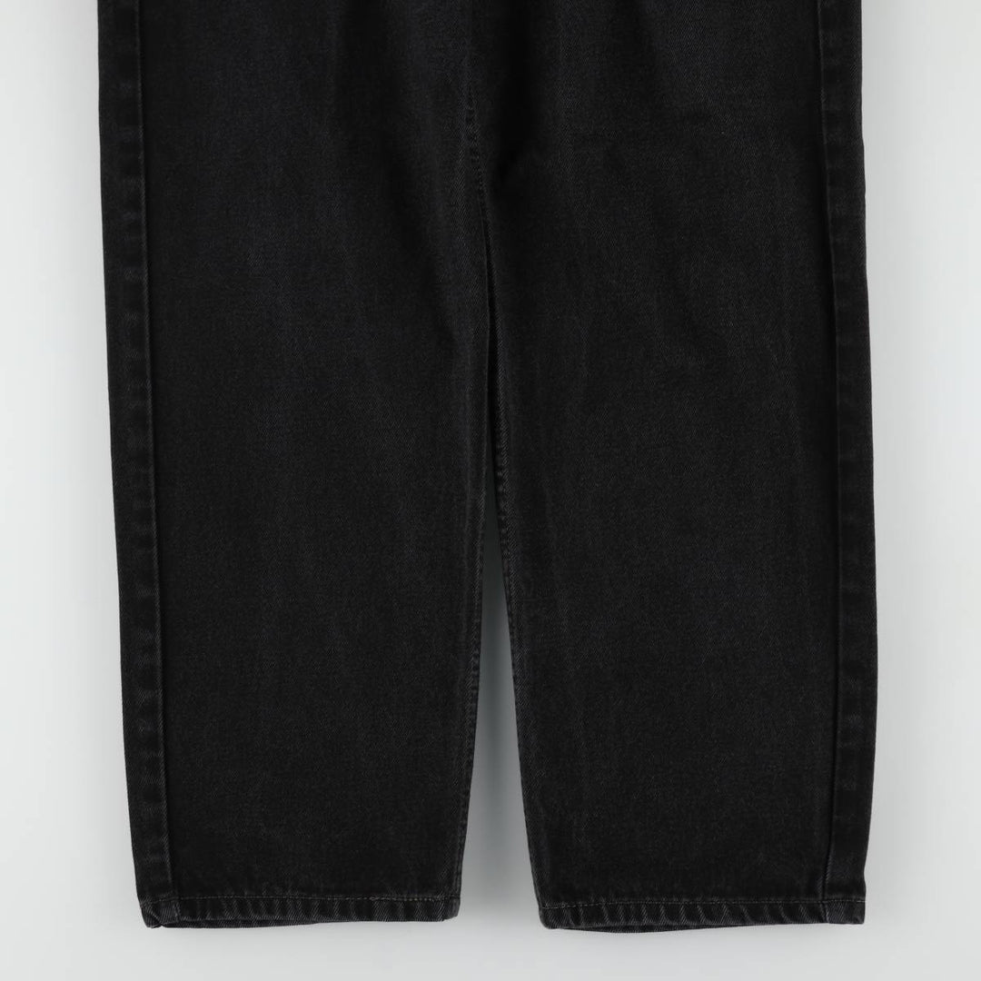 Levi's 550 Black Denim Tapered Denim Pants Men's W32 equivalent cotton black type Vintage Second Hand