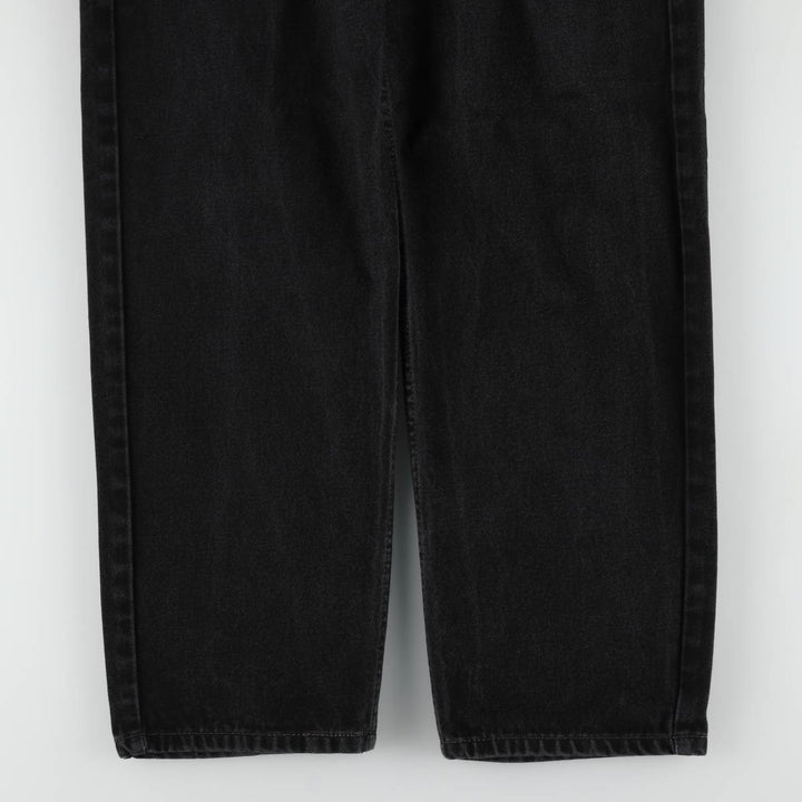 Levi's 550 Black Denim Tapered Denim Pants Men's W32 equivalent cotton black type Vintage Second Hand