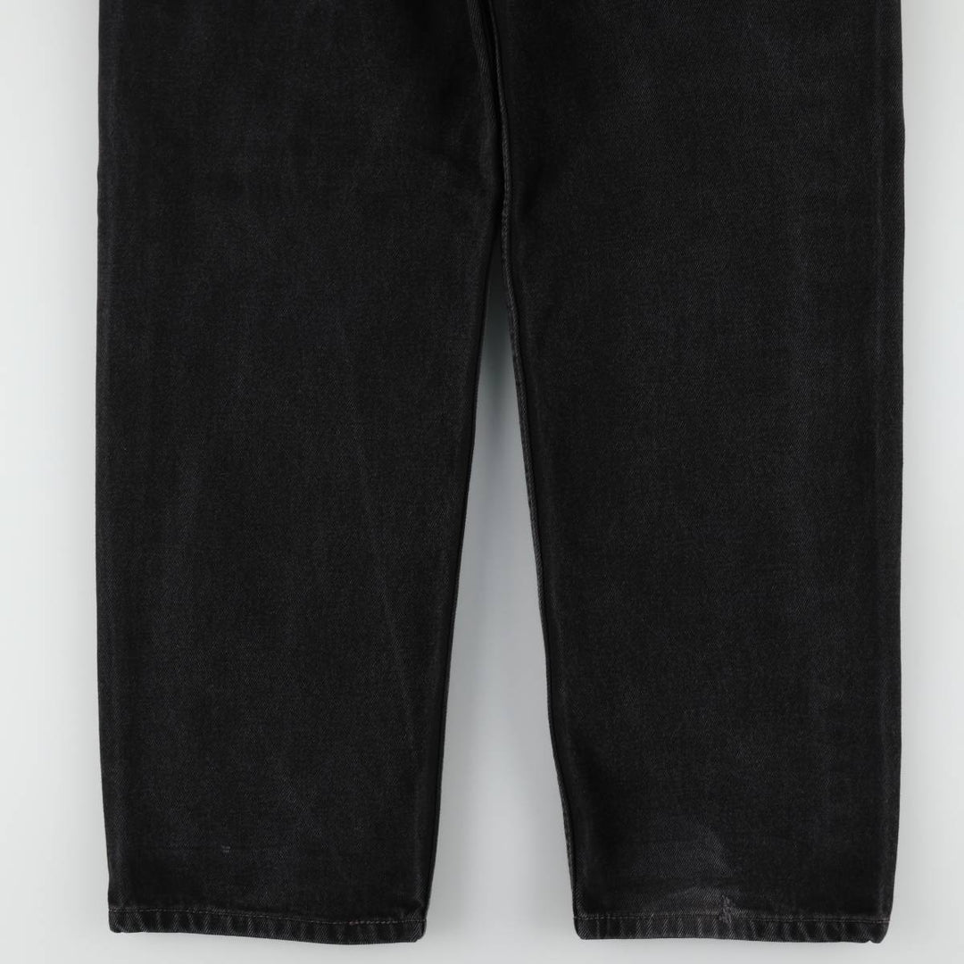 Levi's 550 Black Denim Tapered Denim Pants Men's W32 equivalent cotton black type Vintage Second Hand