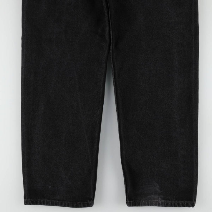 Levi's 550 Black Denim Tapered Denim Pants Men's W32 equivalent cotton black type Vintage Second Hand