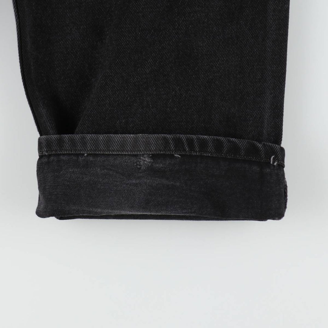 Levi's 550 Black Denim Tapered Denim Pants Men's W32 equivalent cotton black type Vintage Second Hand