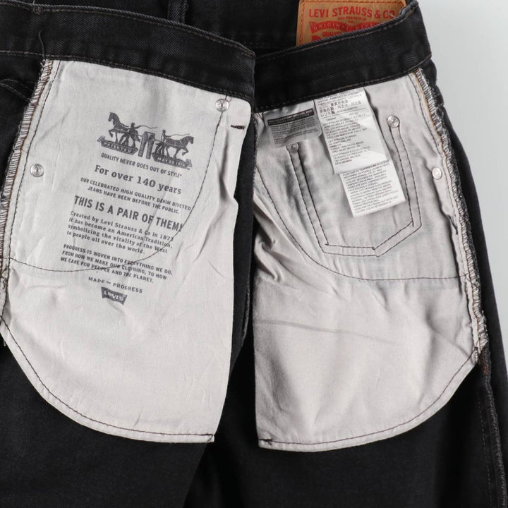 Levi's 550 Black Denim Tapered Denim Pants Men's W32 equivalent cotton black type Vintage Second Hand