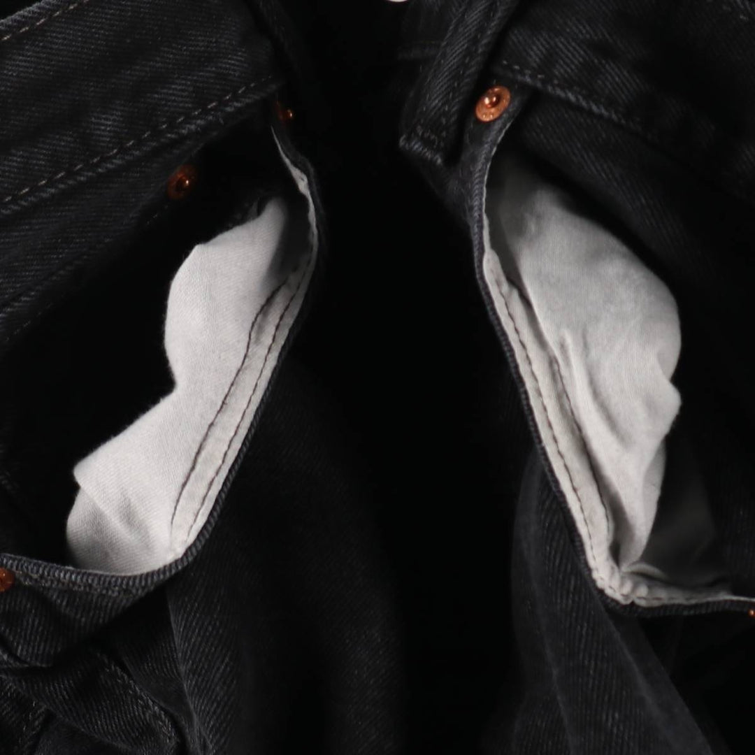 Levi's 550 Black Denim Tapered Denim Pants Men's W32 equivalent cotton black type Vintage Second Hand