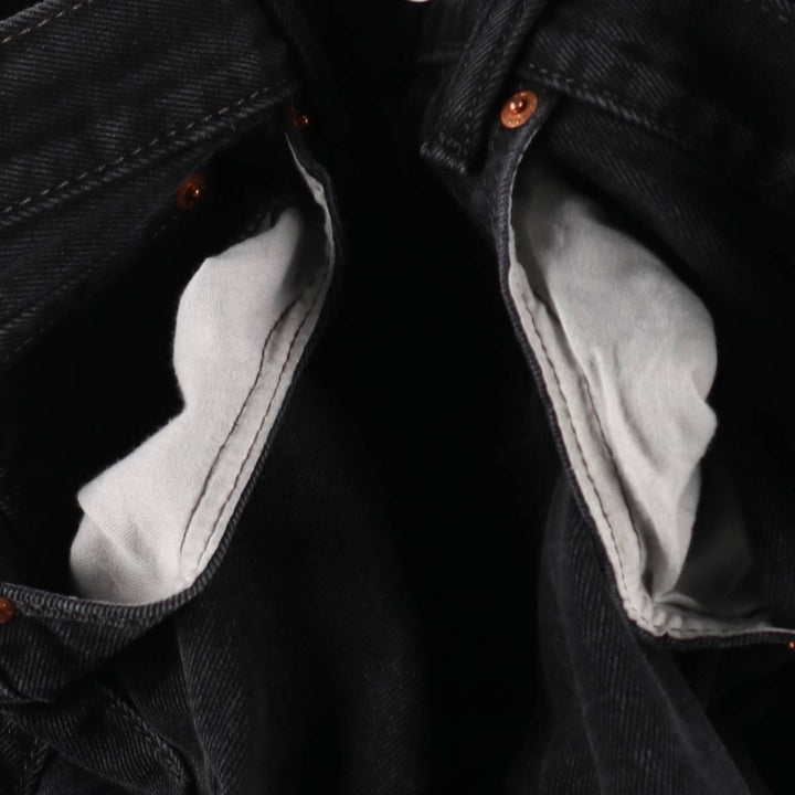 Levi's 550 Black Denim Tapered Denim Pants Men's W32 equivalent cotton black type Vintage Second Hand