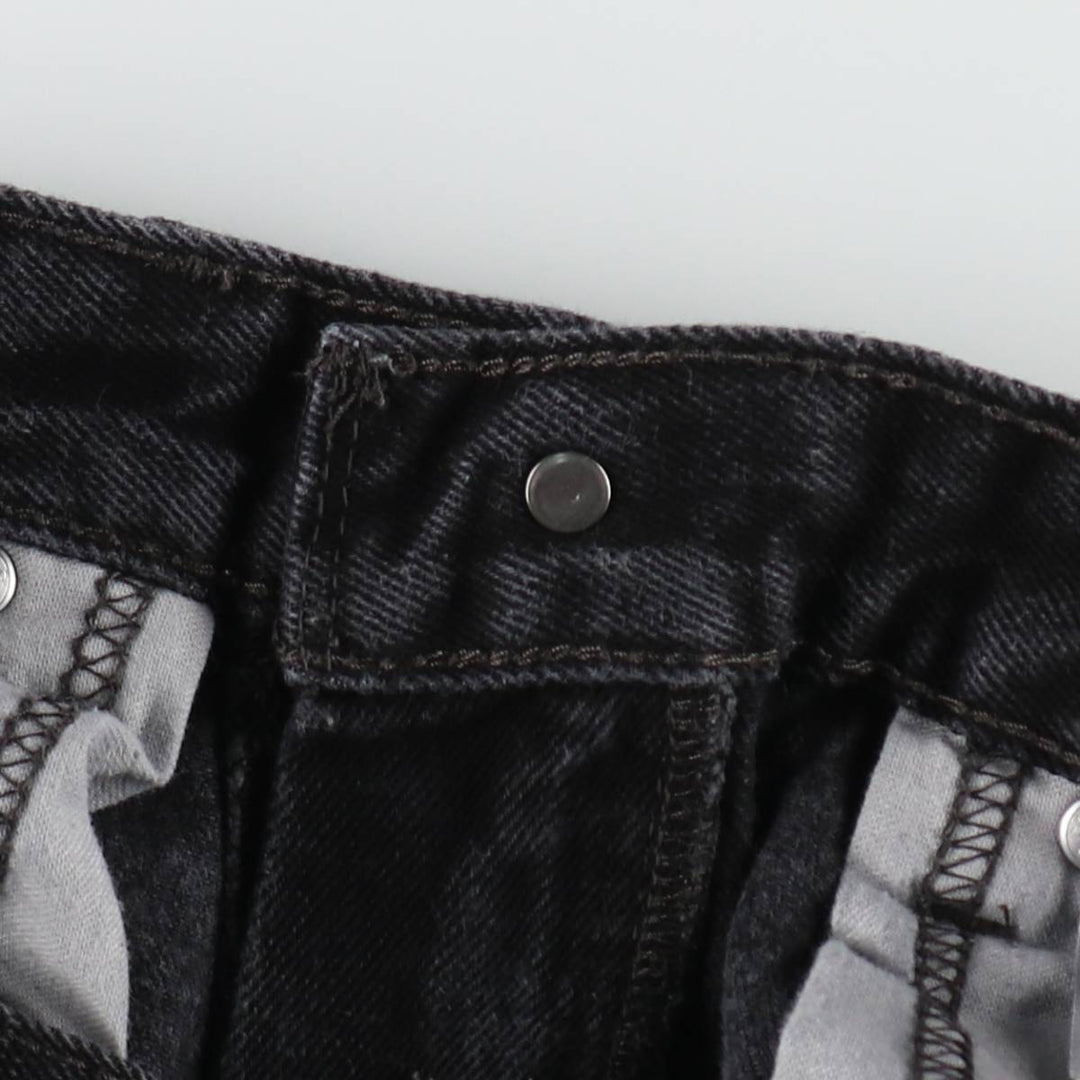 Levi's 550 Black Denim Tapered Denim Pants Men's W31 equivalent cotton black type Vintage Second Hand