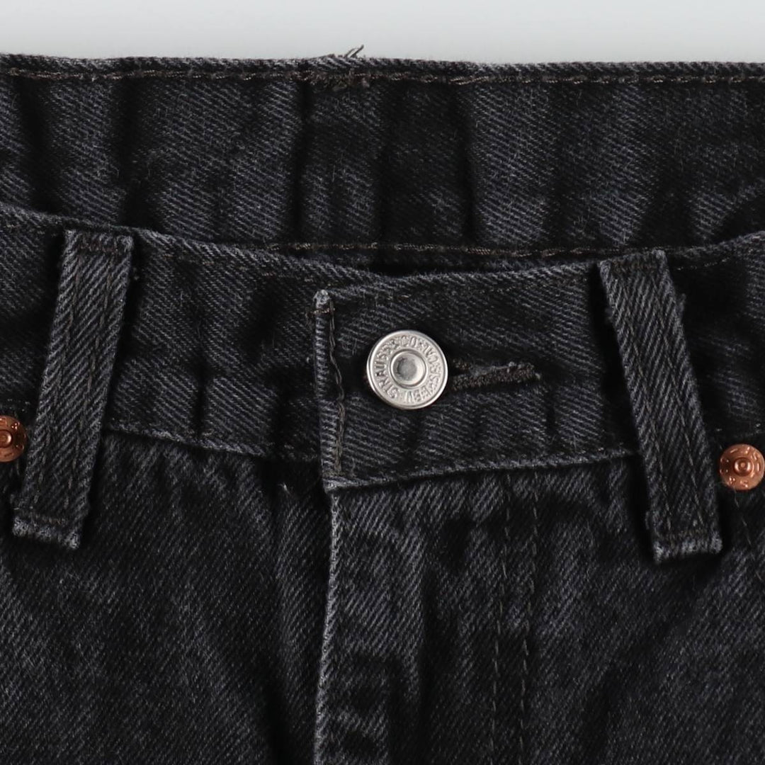 Levi's 550 Black Denim Tapered Denim Pants Men's W31 equivalent cotton black type Vintage Second Hand
