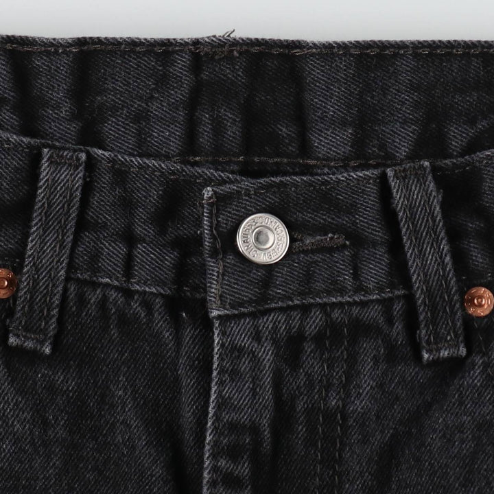 Levi's 550 Black Denim Tapered Denim Pants Men's W31 equivalent cotton black type Vintage Second Hand